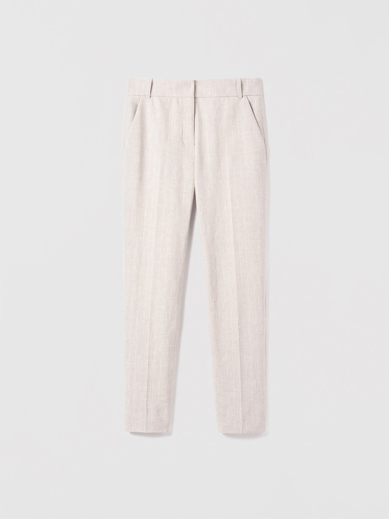  Striped cotton linen pant