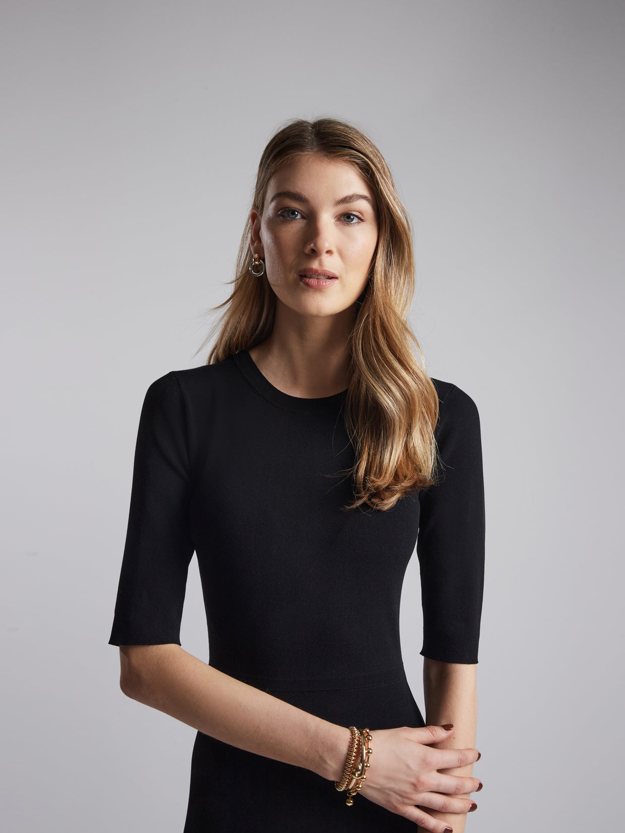  Ribbed knitted dress