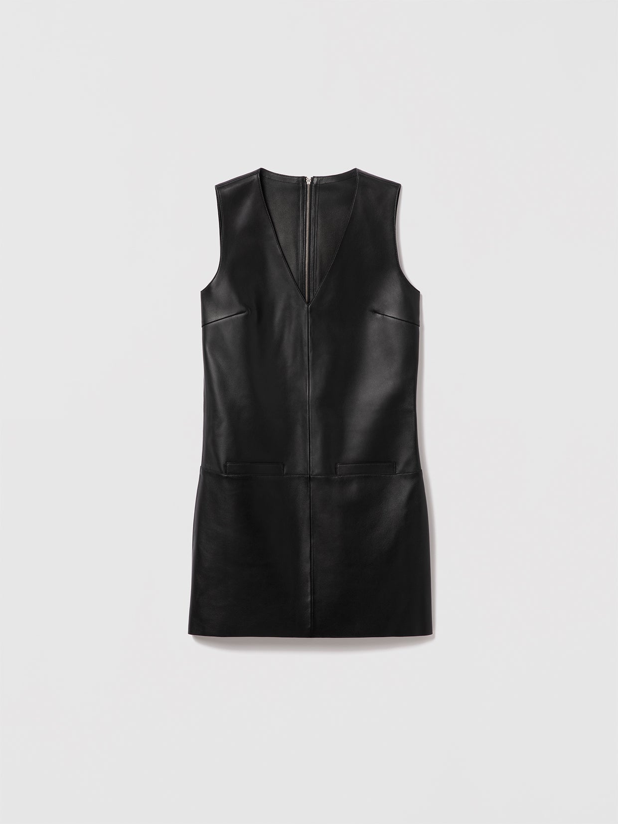  Leather shift dress