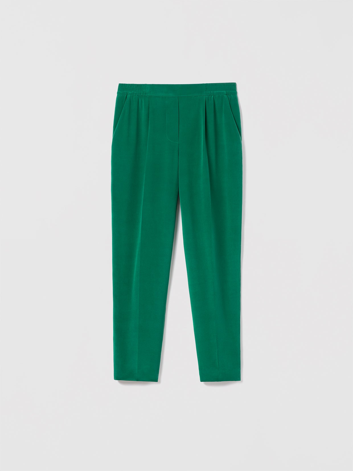  Silk pleated trouser